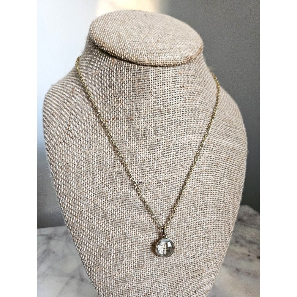 Faceted Quartz/Green Amethyst Clarity Necklace